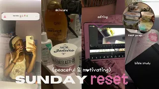 SUNDAY RESET (peaceful and motivating)| cleaning,self care,productive