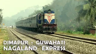 Dimapur - Guwahati Nagaland Express hauled by beautiful Malda ALCo WDM3A locomotive