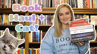 BOOK HAUL + Guest Appearance from Cat!!!