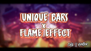 unique bars x flame effect visual || ave player template