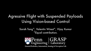 Aggressive Flight with Suspended Payloads using Vision-based Control