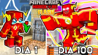 🟥SOBREVIVÍ 100 DÍAS como FLASH en Minecraft HARDCORE! - Misaki Gamer