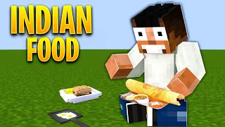 Minecraft, But I Can Craft INDIAN FOOD || Minecraft Mods || Minecraft gameplay