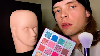 ASMR DOING YOUR MAKEUP 👄 (personal attention, ear to ear, whispering, mannequin, roleplay)