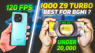 IQOO Z9 TURBO 😱🔥 120 FPS IN PUBG BGMI | BEST GAMING PHONE UNDER 20000 | IQOO Z9 TURBO