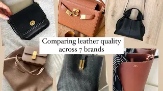 Leather Comparison across Ateliers Auguste, Cuyana, Parisa Wang, Polene, APC, Coach, DeMellier 🔍