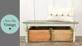 How I sell Farmhouse Furniture | Faux Finish On A Bench