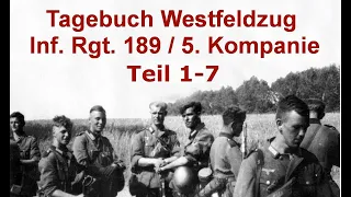 Frankreichfeldzug 1940 / Infanterie Regiment 189 - 5. Kompanie Teil 1 -7