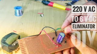 220 V AC to 6 V DC CONVERTER using Transformer, DIODES and Capacitor || BTech 1st Year Project