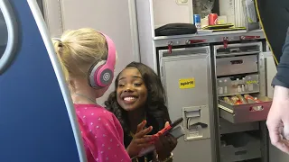 Most fun Spirit Flight Attendant Dancing on the plane