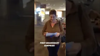 Surprising mother-in-law with her first grand baby!