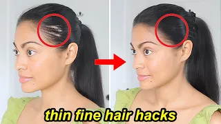 Women With Thin Fine Hair LOVE These Hacks! (I can see why!) | Ways To Care of Thin Fine Hair