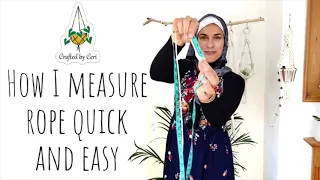 How to measure and cut cord quickly for macrame - quick and easy without a measuring tape