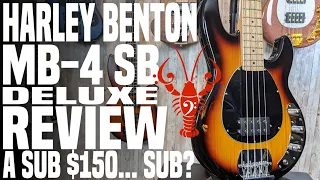 Harley Benton MB-4 SB Deluxe - Is this the sub $150 SUB killer we've wanted? - LowEndLobster Review