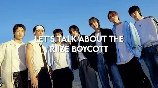 Let’s talk about the Riize boycott