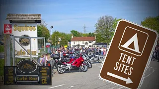 Thrilling Motorcycle Camping at Squires Biker Café 2023 🏍️⛺️