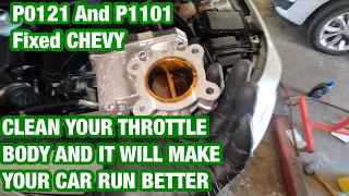 Cleaning Malibu throttle body fix poor idle and stalling