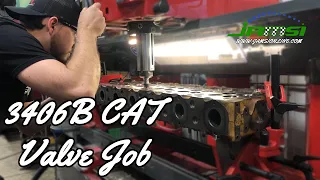Rebuilding a CAT 3406B Cylinder Head - Valve Job - Resurface - @JAMSIONLINE
