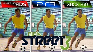 FIFA Street 3 (2008) Nintendo DS vs PS3 vs XBOX 360 (Side By Side)