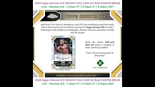 2024 Topps Chrome UFC Delight Full Case Fighter Break #1 - 4/8/24