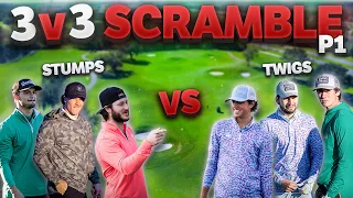 Can Team Stumps Continue Dominating? 3v3 18 Hole Scramble | Part 1