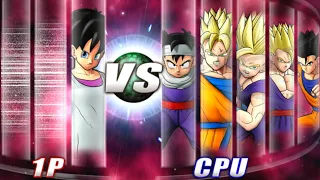 Raging Blast 2 // Videl 1v5 against Very Hard Enhanced CPUs