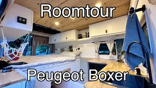 Als Ingenieur im Campervan leben I Roomtour Peugeot Boxer L2 H2 DIY Camper