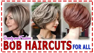 Best💕 haircuts 2024 for every day. Bob haircuts with a voluminous crown.