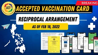 🛑JUST IN! IATF-162! PH TRAVEL UPDATE | MUTUAL RECOGNITION OF COUNTRIES VACCINATION CERTIFICATE