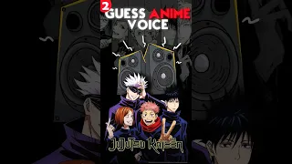 Part 2: 🎙️ Guess the Anime characters by their voice | Jujutsu kaisen | Anime Quiz #shorts