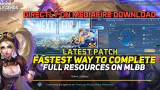 HOW TO FAST COMPLETE DOWNLOAD RESOURCES ON MOBILE LEGENDS LATEST IXIA PATCH