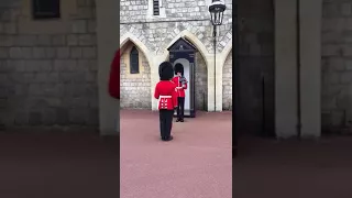 Scots Guards. Windsor Castle 14th Octoder 2017 very sloppy foot drill