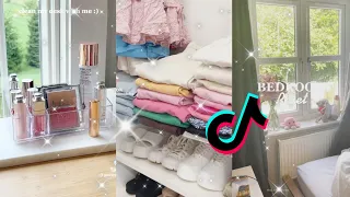 bedroom⚘️closet⚘️desk cleaning and organizing tiktok compilation 🍋🍇🥝