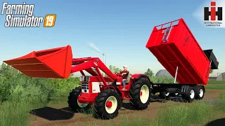 Farming Simulator 19 - INTERNATIONAL 46 SERIES Tractor Loader Unloads Corn