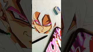 Drawing Goku black rose🥵😈 #shorts #viral