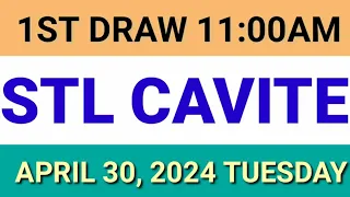 STL - CAVITE April 30, 2024 1ST DRAW RESULT