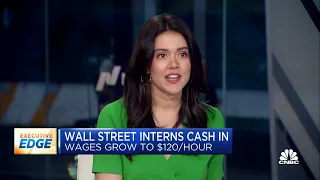 Wall Street interns cash in as wages grow to $120 an hour