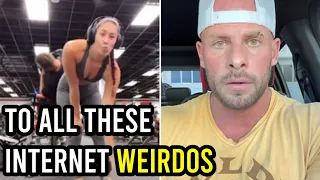 Woman blames "internet weirdos" after Joey Swoll criticizes her for filming a stranger in the gym