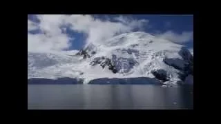 南極景觀  雪山