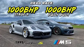 STREET KINGS...1000BHP BMW M5 vs 1000BHP 911 TURBO S