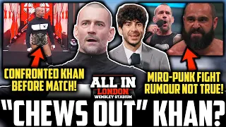 AEW CM Punk CHEWS OUT Tony Khan BACKSTAGE AT ALL IN! | Miro Fight Rumour DENIED | Lawyers INVOLVED
