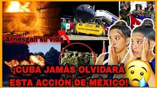 MEXICO envía AYUDA INVALUABLE a Matanzas Cuba 2022 ¡Mexicanos sacrifican su vida😭 por Cuba! reaction