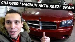 DODGE CHARGER HOW TO DRAIN THE COOLANT SYSTEM DODGE MAGNUM