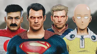 SUPERMAN vs. SAITAMA vs. HOMELANDER vs. OMNI-MAN | EPIC BATTLE!