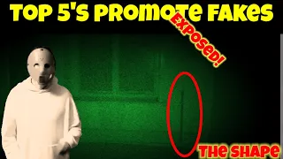 Top 5's channels promoting fake paranormal again! #exposed #theshape