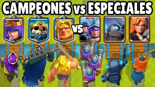 CAMPEONES vs ESPECIALES | CUAL ES MEJOR CALIDAD? | OLIMPIADAS de CLASH ROYALE