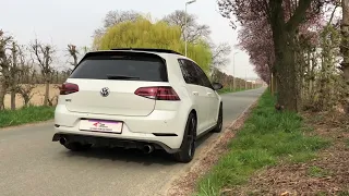 Golf GTI 7,5 Stage 2 downpipe-intake  (pops and bangs)🔥