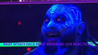 WWE PITCH BLACK MATCH BRAY WYATT FACE PAINT REVEALED REACTION