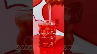 The Perfect Valentine’s Day drink #asmr #shorts #shortsfeed  #valentinesday #drinks #mocktail #love