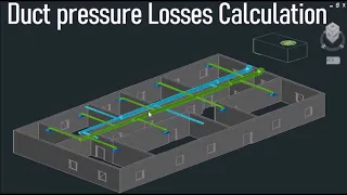 Ducts pressure losses calculation for a 3 Ton packaged rooftop unit- HVAC